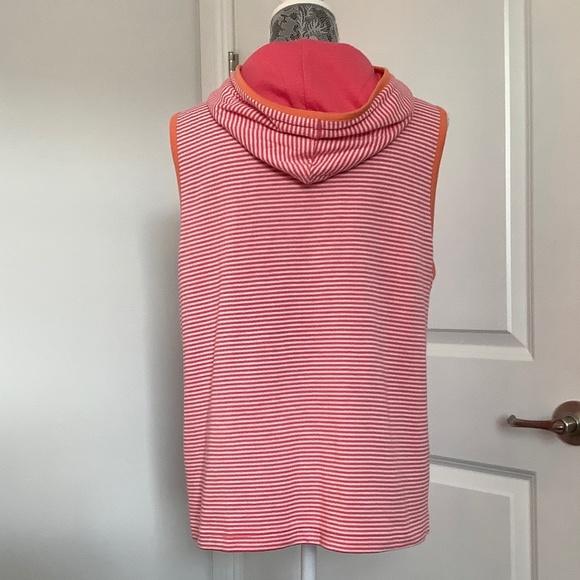 Pacer Two Tone Hooded Full Zip Up Vest Jacket Size: PL - Picture 9 of 11